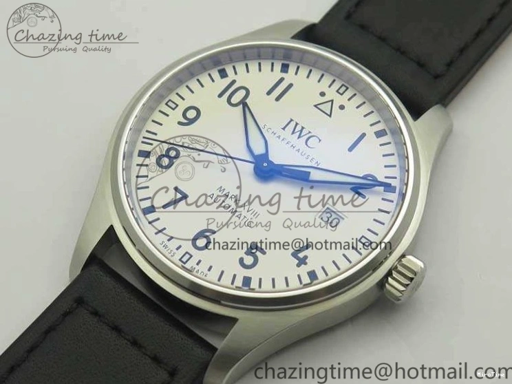 MIROTIME 0418 Efficient Mark XVIII Le Petit Prince IW327001 SS MKS 1:1 Best Edition White Dial On Leather Strap MIYOTA9015 V 7220